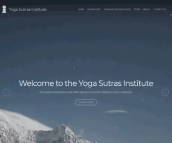 Yogasutras.net(Yoga Sutras Institute) Screenshot