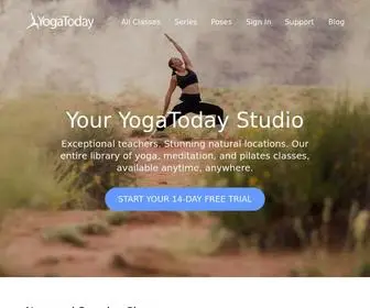 Yogatoday.com(Online yoga classes from world) Screenshot