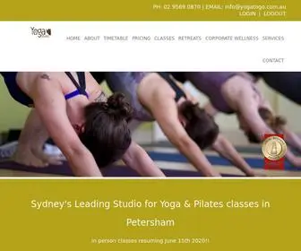 Yogatogo.com.au(Yoga & Pilates Classes For All) Screenshot