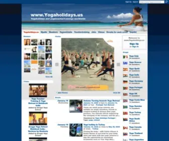 Yogatravel.net(Yogaholidays Yogaretreats worldwide network) Screenshot