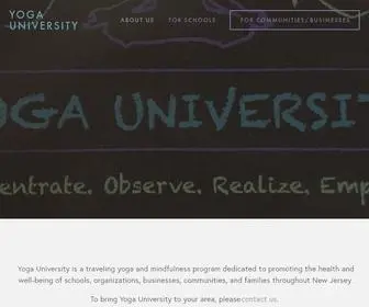 Yogauniversitynj.com(Yoga University) Screenshot