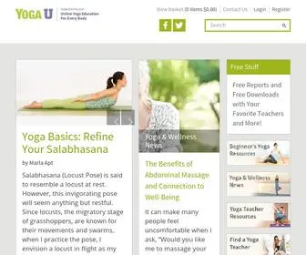 Yogauonline.com(Home) Screenshot