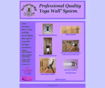 Yogawall.com(Yoga Wall ropes pelvic inversion swing yoga belts traction Ballet Bar Stretch Bands tracher training) Screenshot