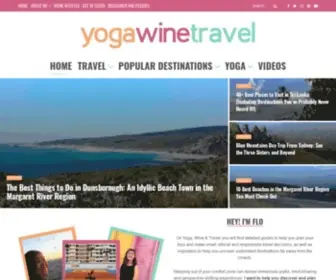 Yogawinetravel.com(A Travel and Yoga Blog) Screenshot