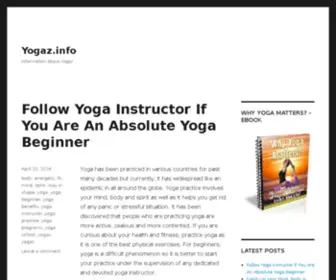 Yogaz.info(Yogaz info) Screenshot