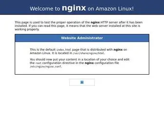 Yogems.net(Test Page for the Nginx HTTP Server on Amazon Linux) Screenshot