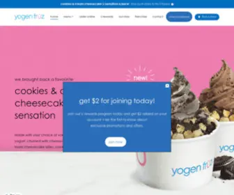 Yogenfruz.com(Yogen Früz) Screenshot