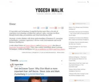 Yogeshmalik.com(It is just unevenly distributed) Screenshot