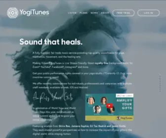 Yogi-Tunes.com(Music Streaming for Meditation) Screenshot