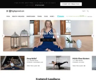 Yogiapproved.com(Yoga is our passion. Your healthy lifestyle) Screenshot
