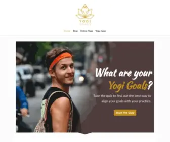 Yogigoals.com(Real yoga advice for men (and women)) Screenshot
