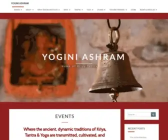 Yoginiashram.com(Scheduled Activities Coming up at Yogini Ashram) Screenshot