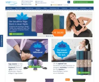Yogishop.com(Yogamatten, Yogataschen & Yoga-Zubehör) Screenshot