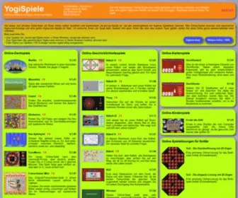 Yogispiele.de(Gute Denkspiele mit Javascript kostenlos online spielen) Screenshot