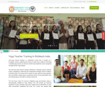 Yogmaster.org(Yoga Teacher Training in Rishikesh India) Screenshot