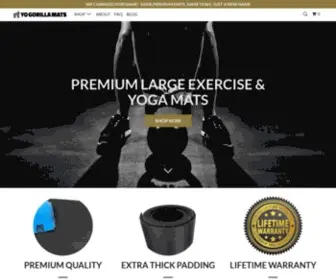 Yogorillamats.com(Gorilla Mats) Screenshot