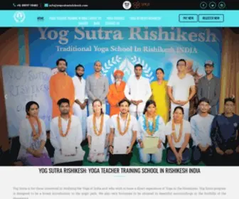 Yogsutrarishikesh.com(Yog Sutra Rishikesh) Screenshot