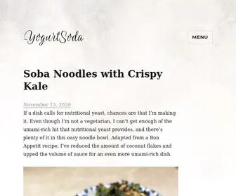 Yogurtsoda.com(Eating my way around the world by Mariam Hosseini) Screenshot