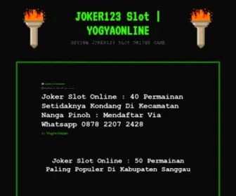 Yogyaonline.net(Berita seputar jogja) Screenshot