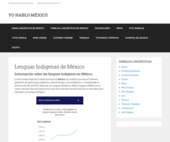 Yohablomexico.com.mx(Lenguas Indígenas en México) Screenshot