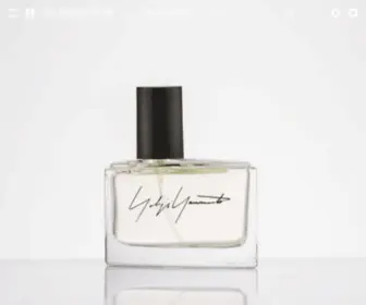 YohJiyamamotoparfums.com(Yohji Yamamoto Parfums) Screenshot