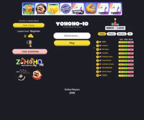 Yohoho-IO.biz(Zohoho Pro Multiplayer Battle Royale Game) Screenshot
