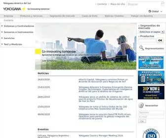 Yokogawa.com.ar(Automatización Industrial) Screenshot