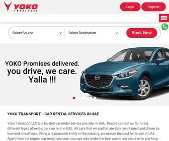 Yokotransport.com(Best Value Rental Car in UAE) Screenshot
