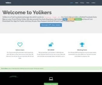 Yolikers.com(Facebook Auto Liker) Screenshot