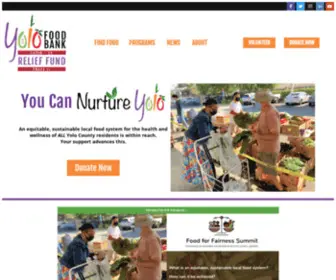 Yolofoodbank.org(Yolo Food Bank's mission) Screenshot