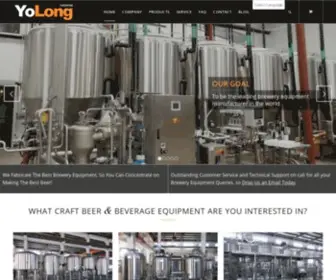 Yolongbrewtech.com(Brewery & Beverage Equipment Manufacturer & Designer) Screenshot