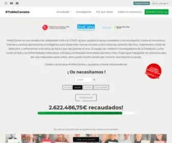 Yomecorono.com(Dona contra la COVID) Screenshot