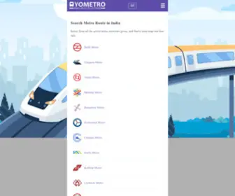 Yometro.com(Metro Route Finder) Screenshot