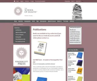 Yondercottpress.com(Homeopathy Books) Screenshot