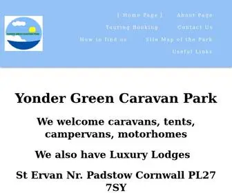 Yondergreencaravanpark.co.uk(Yonder Green) Screenshot