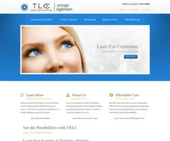 Yongeeglintonlaser.com(TLC LASIK Canada) Screenshot