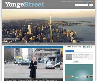 Yongestreetmedia.ca(Yonge Street) Screenshot