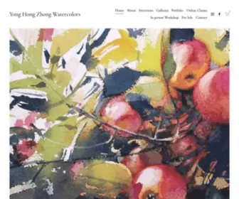 Yonghongzhong.com(Yong Hong Zhong Watercolors) Screenshot