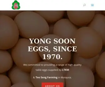 Yongsooneggs.com.my(Since 1970) Screenshot