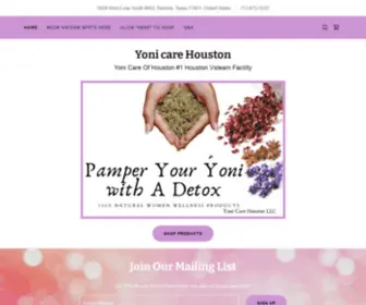 Yonicarehouston.com(Yoni care Houston) Screenshot