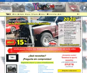 Yonkesenmexico.com.mx(Yonkes en México) Screenshot
