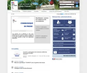 Yonne.gouv.fr(Actualités) Screenshot