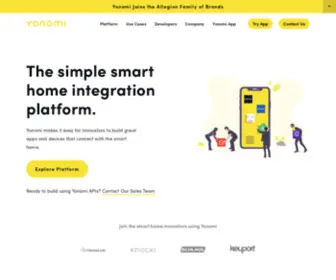 Yonomi.com(IoT Platform for Integrating Smart Devices) Screenshot