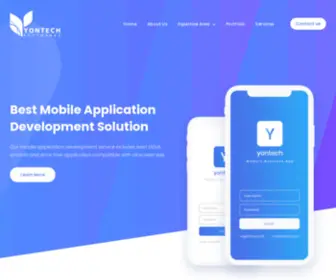 Yontechsoftwares.com(Mobile & Web Development Company) Screenshot