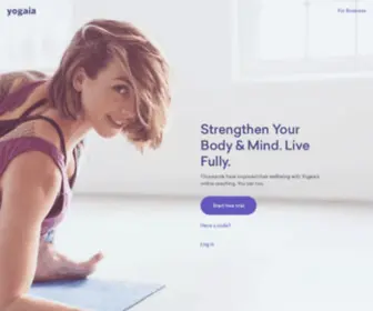 Yoogaia.com(Live & Interactive Online Yoga Classes) Screenshot