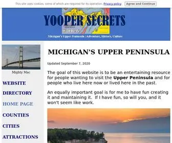 Yoopersecrets.com(Yooper Secrets) Screenshot