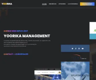 Yoorikawebservices.com(YOORIKA MANAGEMENT agence web en offshoring basé à Marrakech Maroc) Screenshot