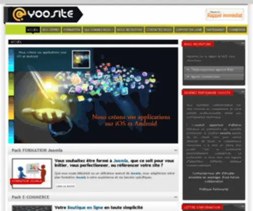 Yoosite.fr(Creation de sites internet strasbourg colmar mulhouse) Screenshot