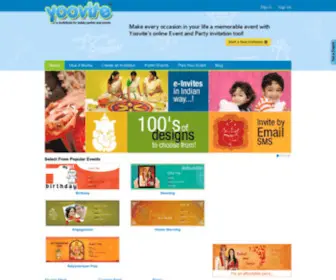 Yoovite.com(India Online Invitation) Screenshot