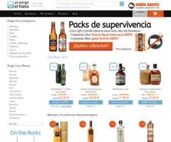 Yopongoelhielo.com(Bebidas alcohólicas y sin alcohol al mejor precio) Screenshot